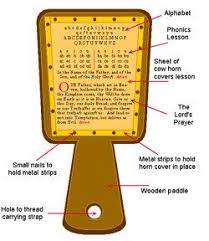 Printable Horn Book | ... that go into a hornbook. Click here for ...